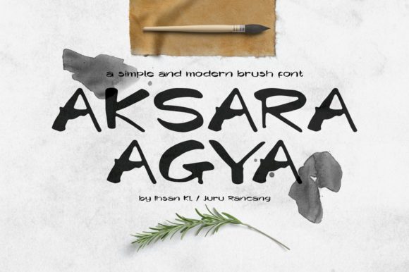 Aksara Agya: A Bold Display Font for Handmade Branding and Product Design