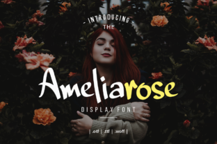 Ameliarose: A Bold & Cute Display Font for Handmade Labels, Invitations & More