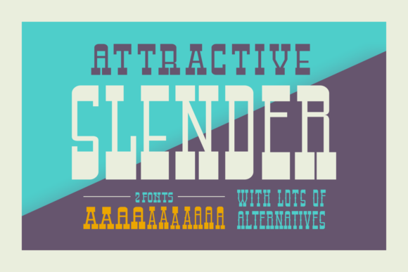 Attractive Slender: A Stylish Display Font for Digital Designers