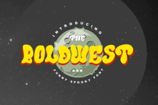 Boldwest: A Playful Display Font for Crafters and Product Designers