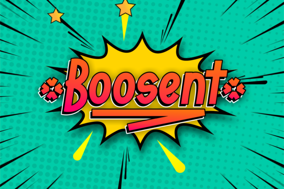 Boosent: A Cheerful Display Font for Creative Web Projects