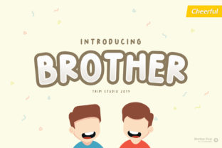 Brother Font: A Joyful Display Typeface for Playful Branding Projects