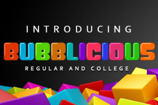 Bubblicious: A Sweet Display Font for Birthday and Circus-Themed Editorial Design