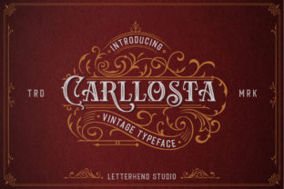 Carllosta: A Vintage-Inspired Display Font for Handmade Labels, Invitations, and More