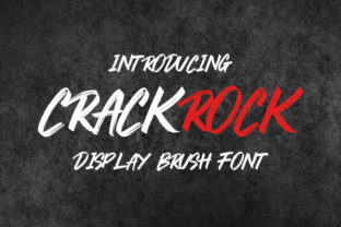 Crackrock: A Bold Brush Font That Elevates Digital Design