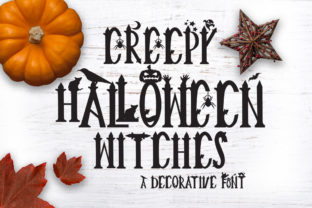 Creepy Halloween Witches Font: Hauntingly Perfect for Halloween Crafts & Printables