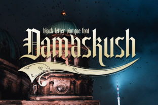 Damaskush: A Vintage Display Font for Handmade Labels, Invitations, and More