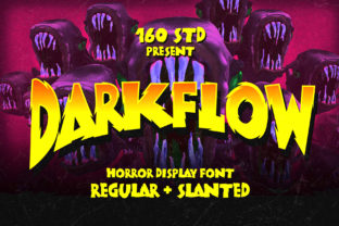 Darkflow Font: Spooky Elegance for Halloween Crafts and Horror-Themed Designs