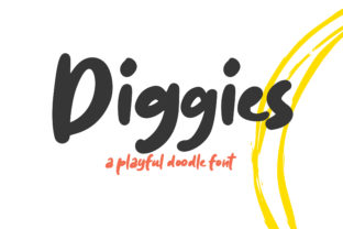 Diggies: A Playful Display Font for Editorial Design and Digital Publishing