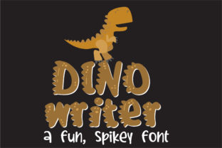 Dino Writer: A Playful Display Font for Whimsical Branding and Product Design