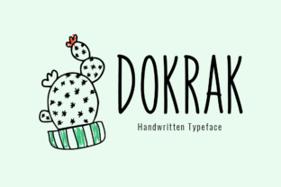 Dokrak: A Handwritten Font for Crafters and Product Designers