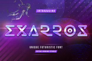 Exarros: A Sci-Fi Display Font for Futuristic Brand Campaigns