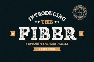 Fiber: A Vintage-Inspired Display Font for Western-Themed Editorial Design