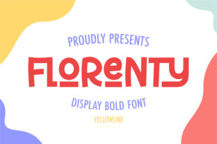 Florenty: A Playful Display Font for Whimsical Branding Projects