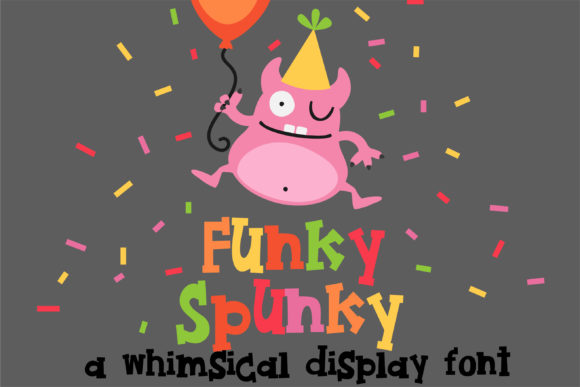 Funky Spunky: A Playful Display Font for Handmade Labels, Invitations, and More