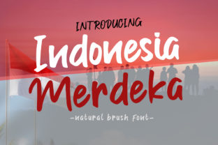 Indonesia Merdeka: A Hand-Crafted Brush Font for Creative Makers and Designers