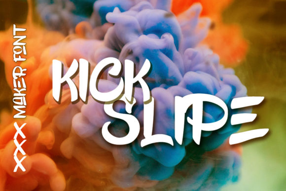 Kick Slipe: A Bold Display Font for Makers and Creative Sellers