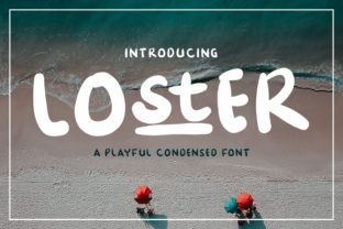 Loster: A Playful Condensed Font for Handmade Labels, Invitations, and More