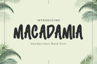 Macadamia: A Sweet and Cool Display Font for Crafty Makers and Creative Sellers