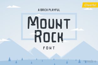 Mountrock: A Blocky Display Font for Casual Editorial Charm