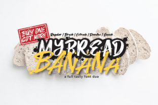 MyBread Banana Duo: Bold Display Font for Dynamic Campaign Visuals