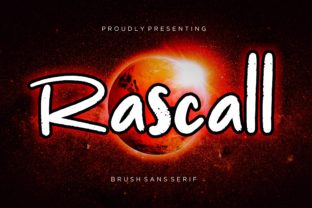 Rascall: A Bold Hand-Brushed Display Font for Crafty Editorial Designs