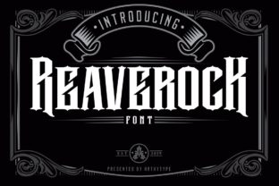 Reaverock: A Vintage-Inspired Display Font for Western-Themed Web Design