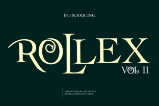 Rollex II: A Curly Display Font for Elegant Editorial Design