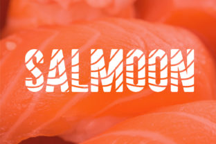 Salmoon: A Cute and Fresh Display Font for Eye-Catching Brand Designs