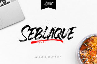 Seblaque: A Bold Brushed Font for Contemporary Brand Design