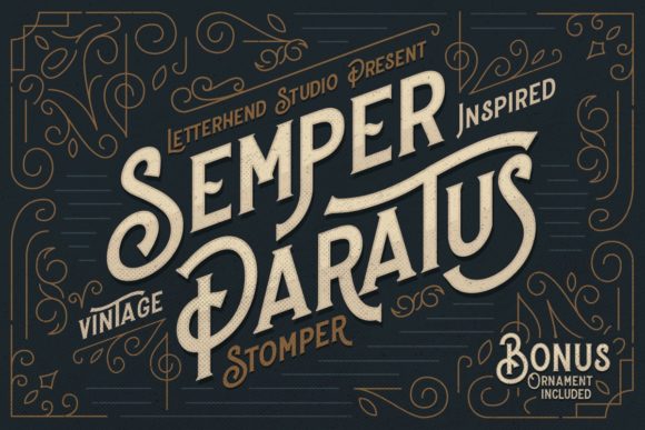 Stomper: A Vintage Display Font for Classic Branding Projects