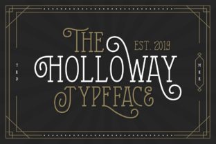 The Holloway: A Vintage Display Font for Real Branding Projects