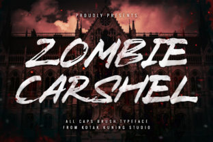 Zombie Carshel: A Hauntingly Perfect Display Font for Halloween Designs